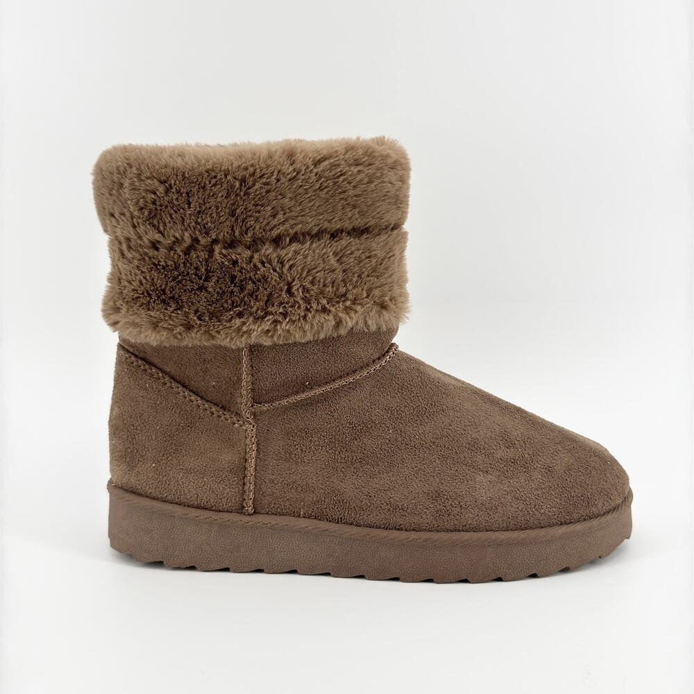 Primark Women’s Size 6 Taupe Faux Fur Lined Boots New with Tags Cozy & Warm